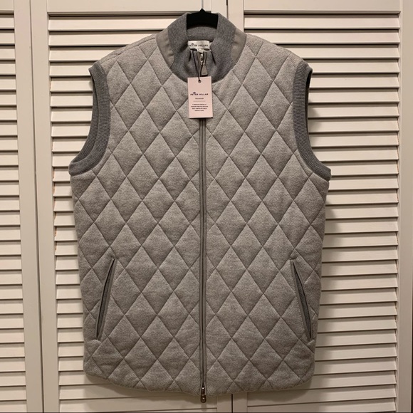 Peter Millar Jackets & Coats Peter Millar Gray Quilted Vest Poshmark